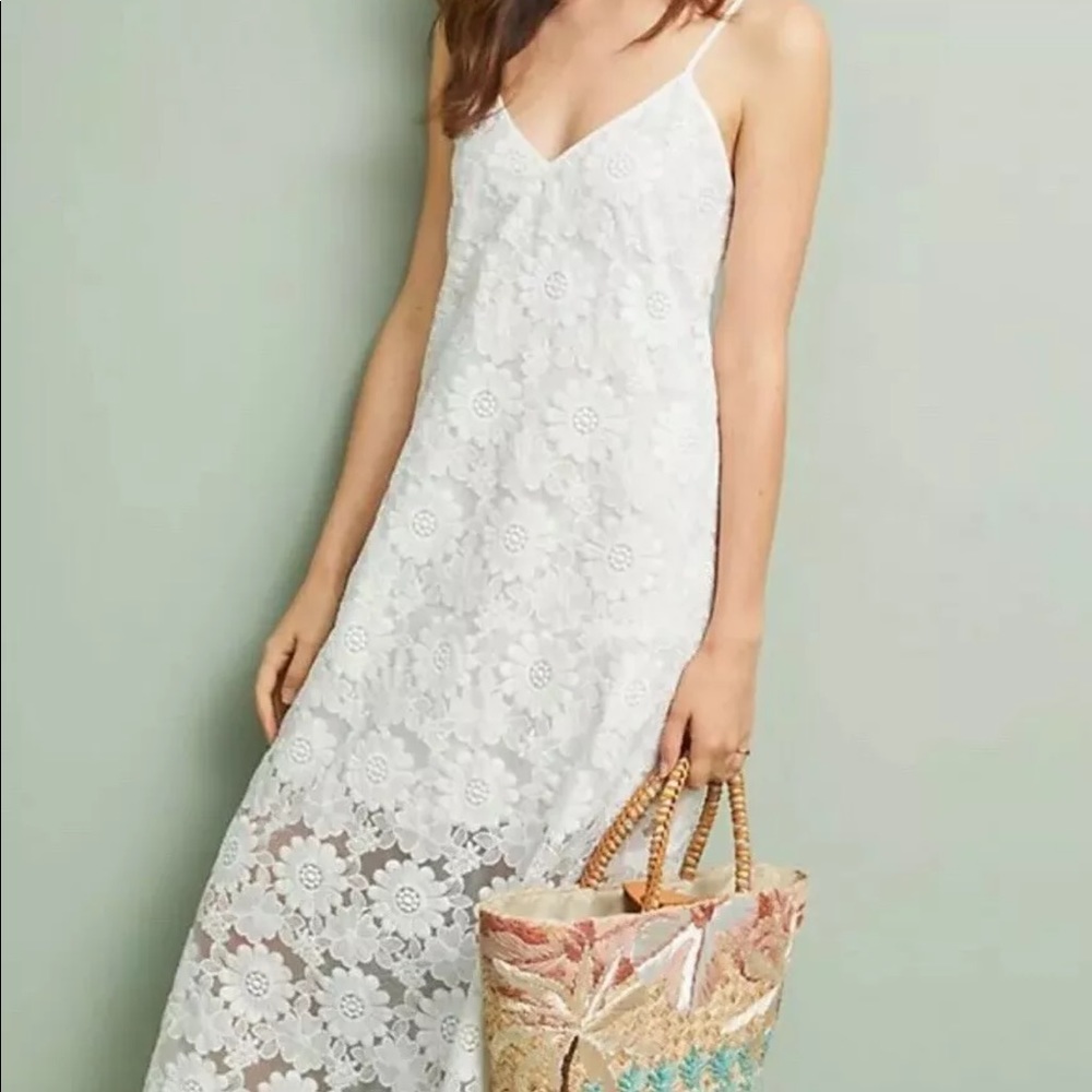 Cynthia Rowley maya lace midi dress size large